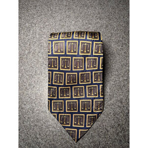 Museum Artifacts Scales of Justice 100% Silk Lawyer Necktie